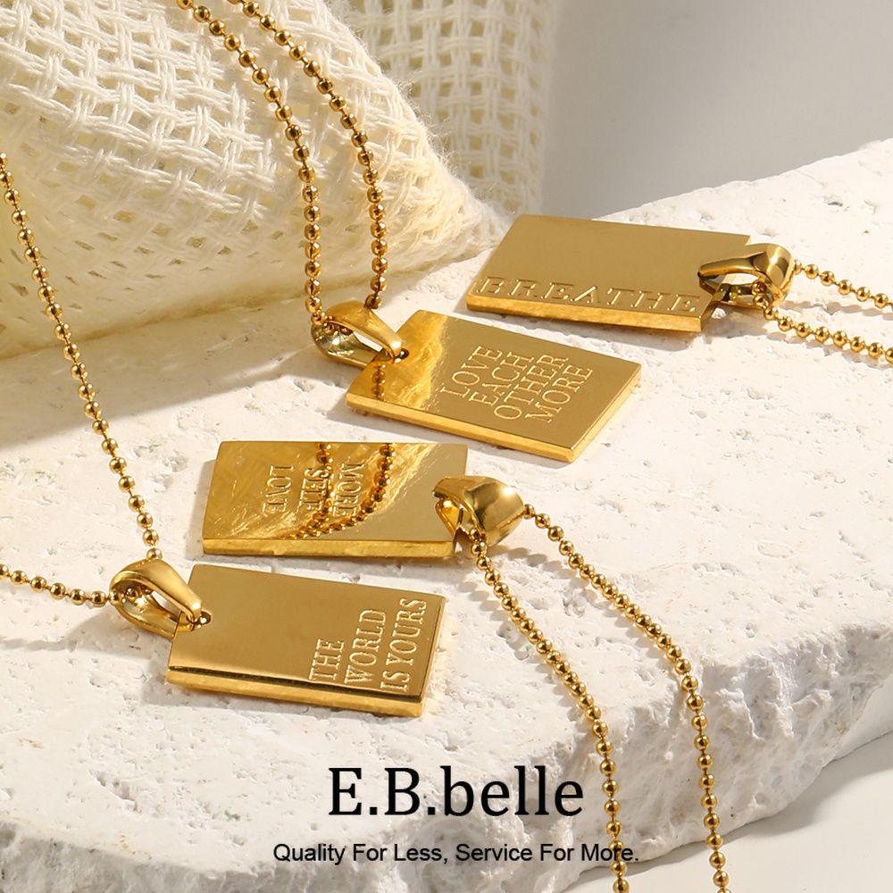 Birth Flower Necklace - E.B.belle Stylish Hip Hop Personal Engraved