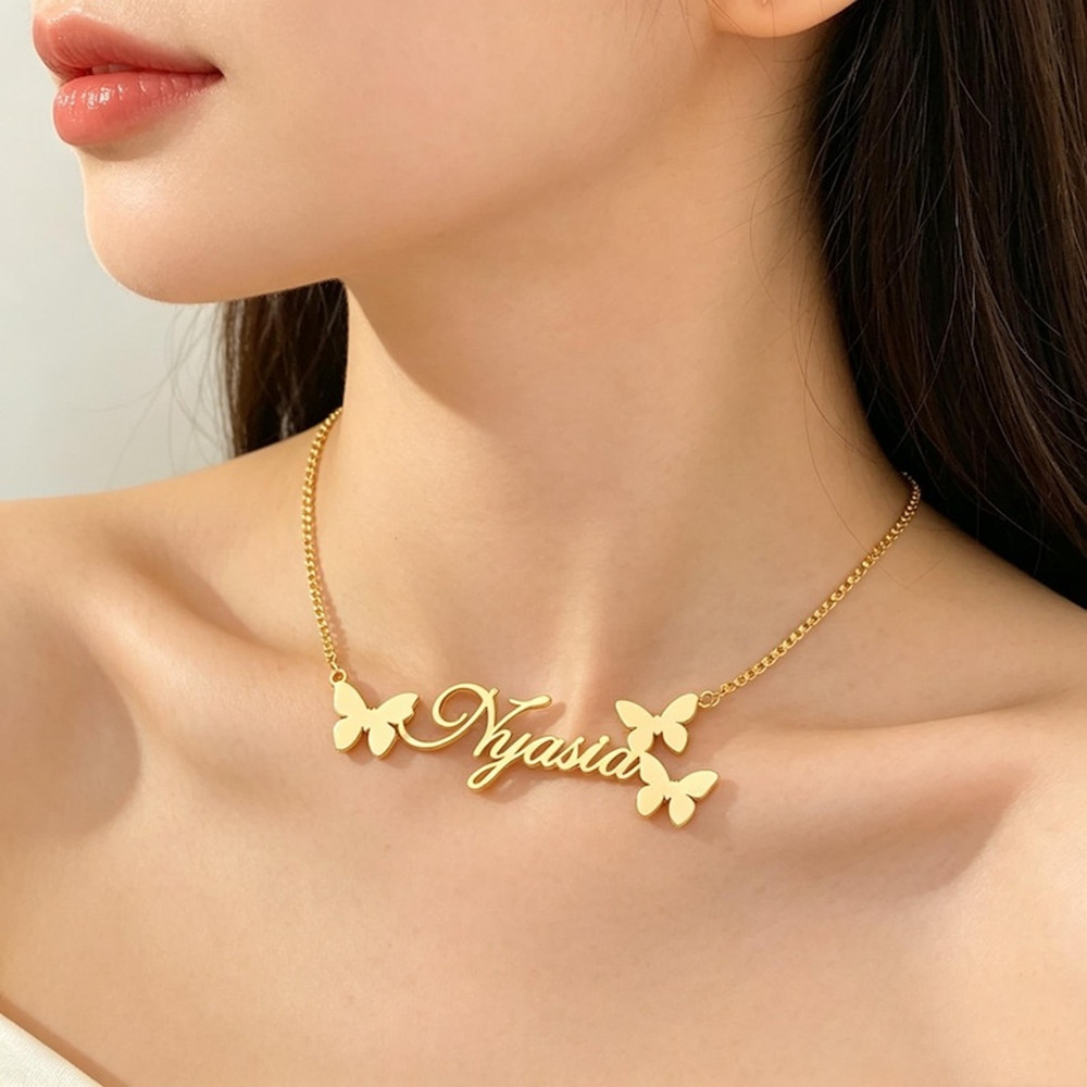 Custom Name Necklace Personali - Birth Flower Necklace ulasan dan harga