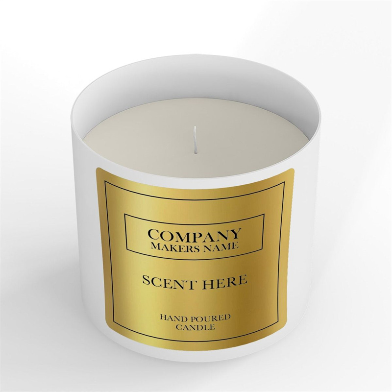 Custom 3D Embossed Gold Foil A - Personalised Candle Label ulasan dan harga